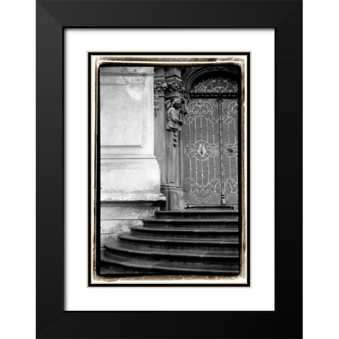 Prague Passageway IV Black Modern Wood Framed Art Print with Double Matting by DeNardo, Laura