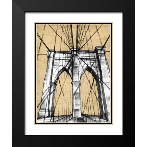 Modern Engineering I Black Modern Wood Framed Art Print with Double Matting by Harper, Ethan