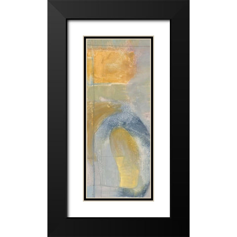 Pastel Fusion II Black Modern Wood Framed Art Print with Double Matting by Goldberger, Jennifer