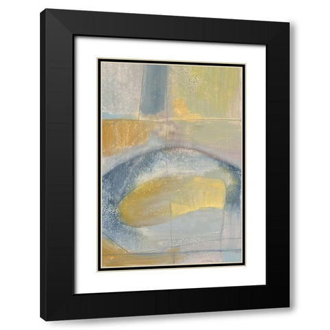 Pastel Fusion III Black Modern Wood Framed Art Print with Double Matting by Goldberger, Jennifer