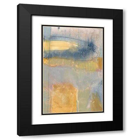 Pastel Fusion IV Black Modern Wood Framed Art Print with Double Matting by Goldberger, Jennifer