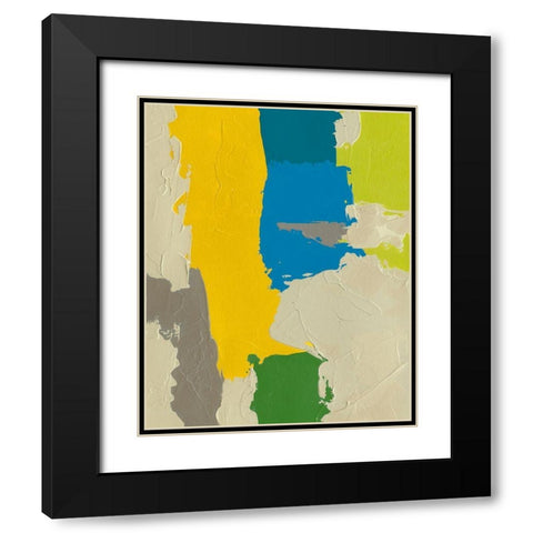 Random Logic IV Black Modern Wood Framed Art Print with Double Matting by Zarris, Chariklia