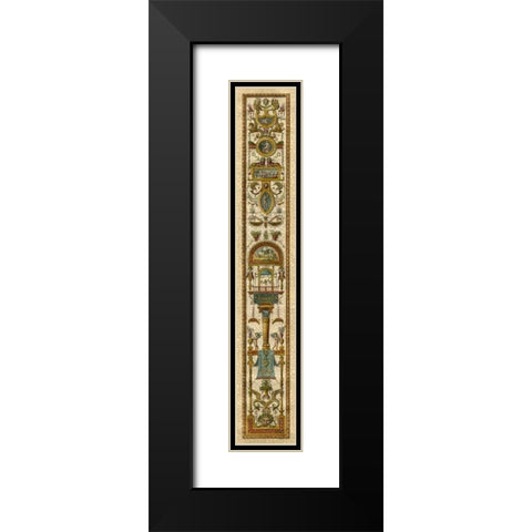 Raffaello Panel II Black Modern Wood Framed Art Print with Double Matting by Raffaello