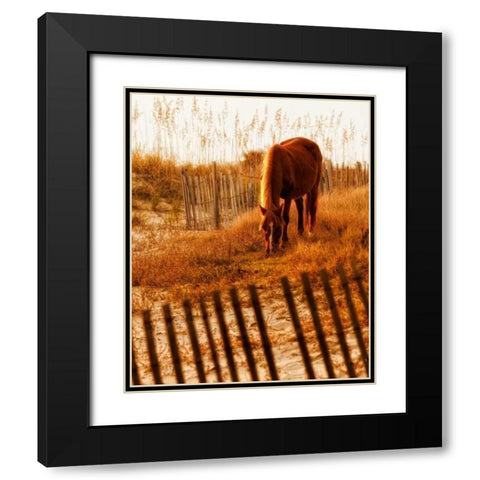 Solitary Light Black Modern Wood Framed Art Print with Double Matting by PHBurchett