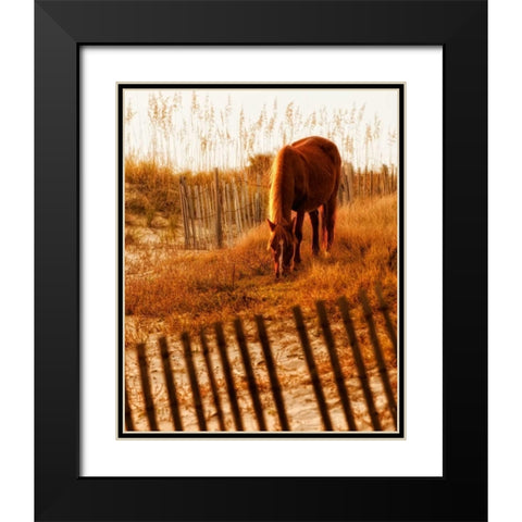 Solitary Light Black Modern Wood Framed Art Print with Double Matting by PHBurchett