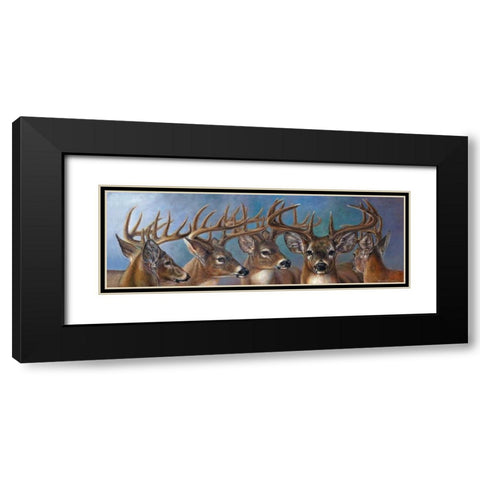 Five Bucks Black Modern Wood Framed Art Print with Double Matting by Mock, Carolyn