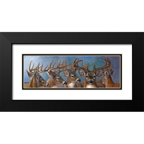 Five Bucks Black Modern Wood Framed Art Print with Double Matting by Mock, Carolyn