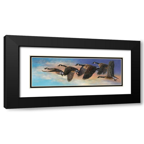 Ascent Black Modern Wood Framed Art Print with Double Matting by Mock, Carolyn