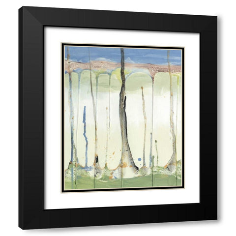 Tributary III Black Modern Wood Framed Art Print with Double Matting by Ludwig, Alicia