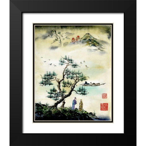 On A Day Like This Black Modern Wood Framed Art Print with Double Matting by Rae, Nan