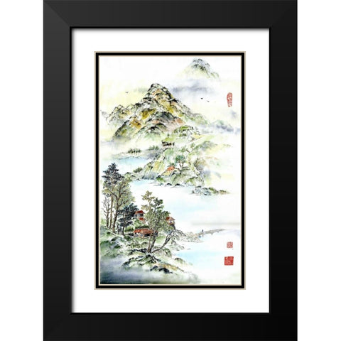 Coming Home Black Modern Wood Framed Art Print with Double Matting by Rae, Nan