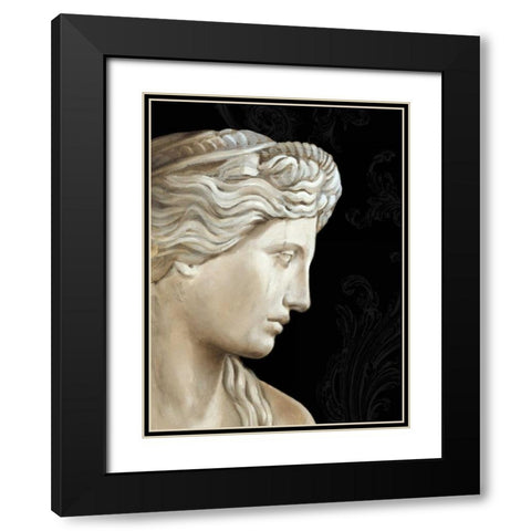 Aphrodite Black Modern Wood Framed Art Print with Double Matting by Harper, Ethan
