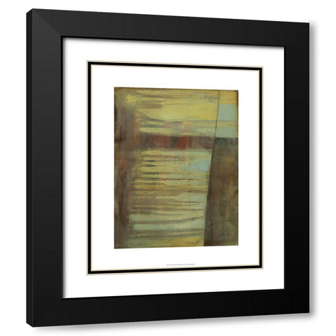 Excavate I Black Modern Wood Framed Art Print with Double Matting by Goldberger, Jennifer