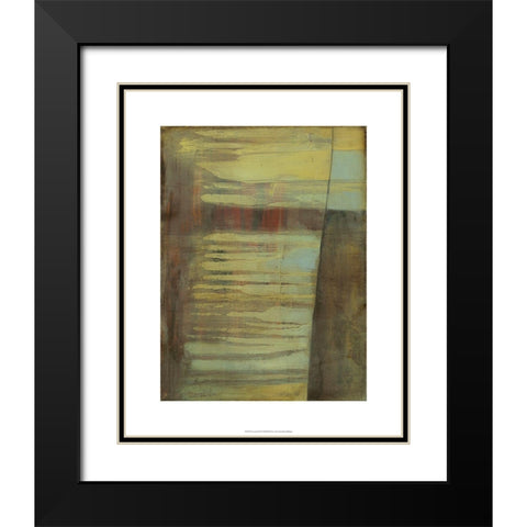 Excavate I Black Modern Wood Framed Art Print with Double Matting by Goldberger, Jennifer