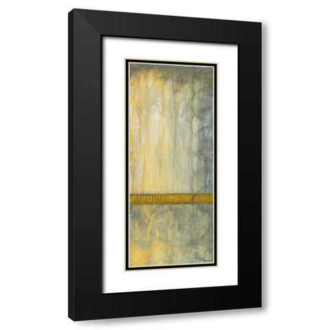 Circles Repeat I Black Modern Wood Framed Art Print with Double Matting by Goldberger, Jennifer