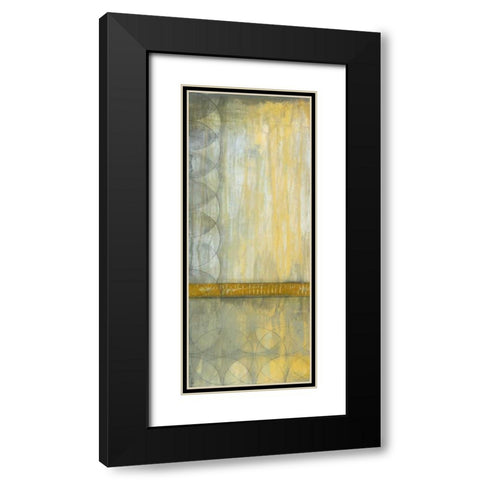 Circles Repeat II Black Modern Wood Framed Art Print with Double Matting by Goldberger, Jennifer