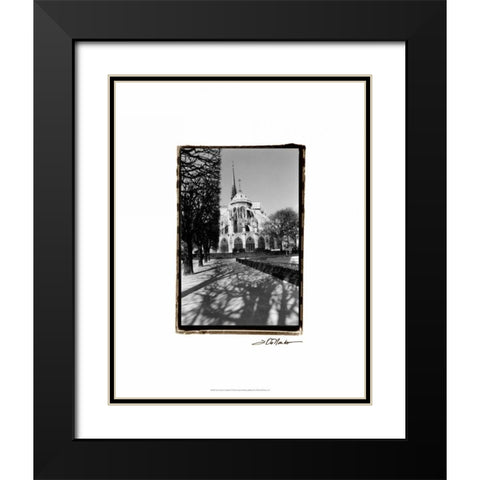Notre Dame Cathedral I Black Modern Wood Framed Art Print with Double Matting by DeNardo, Laura