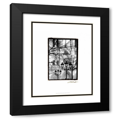 Notre Dame Cathedral II Black Modern Wood Framed Art Print with Double Matting by DeNardo, Laura