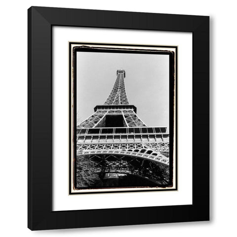 Tour Eiffel Black Modern Wood Framed Art Print with Double Matting by DeNardo, Laura