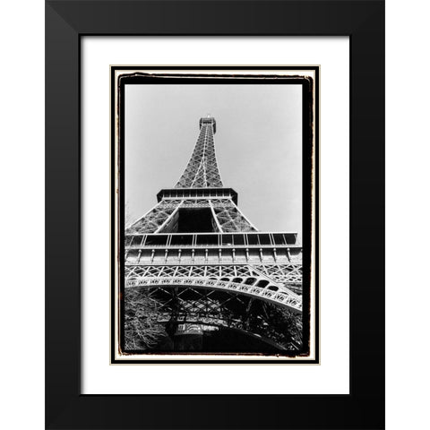 Tour Eiffel Black Modern Wood Framed Art Print with Double Matting by DeNardo, Laura
