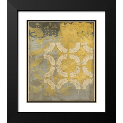 Honeysuckle II Black Modern Wood Framed Art Print with Double Matting by Meagher, Megan