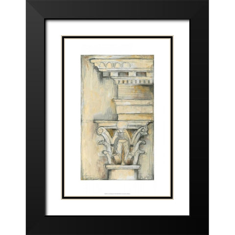 Cornice Rendering II Black Modern Wood Framed Art Print with Double Matting by Goldberger, Jennifer