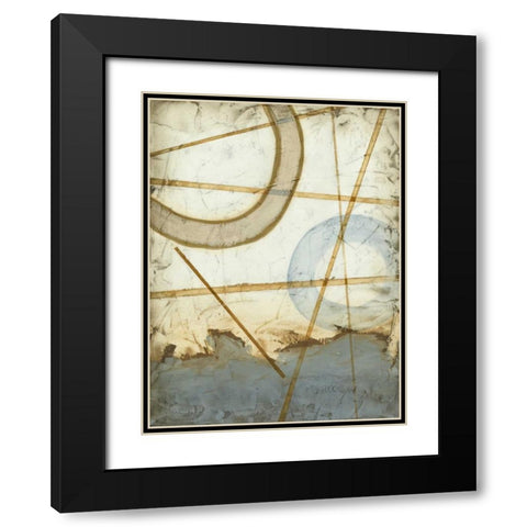 Intersections I Black Modern Wood Framed Art Print with Double Matting by Meagher, Megan