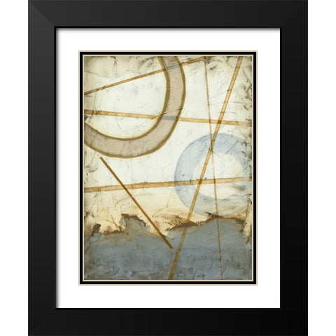 Intersections I Black Modern Wood Framed Art Print with Double Matting by Meagher, Megan