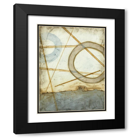 Intersections II Black Modern Wood Framed Art Print with Double Matting by Meagher, Megan