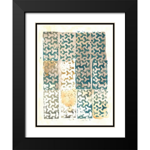 Cadence III Black Modern Wood Framed Art Print with Double Matting by Zarris, Chariklia