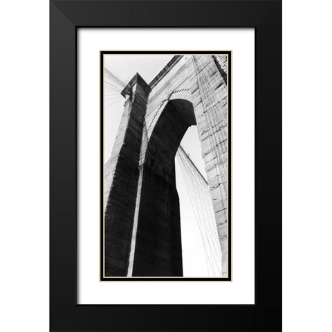 Brooklyn Bridge I Black Modern Wood Framed Art Print with Double Matting by DeNardo, Laura