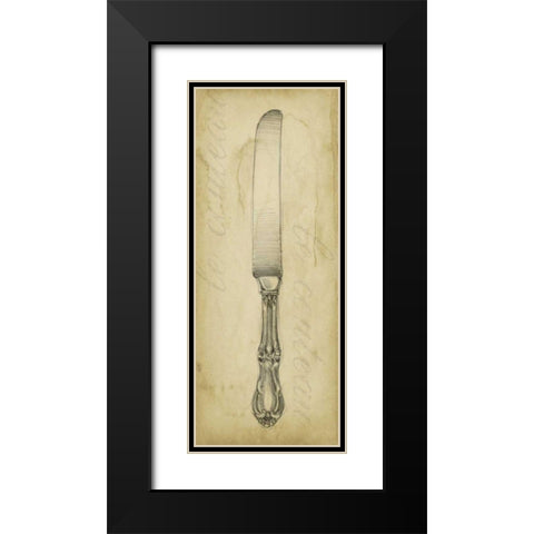 Antique Knife Black Modern Wood Framed Art Print with Double Matting by Harper, Ethan