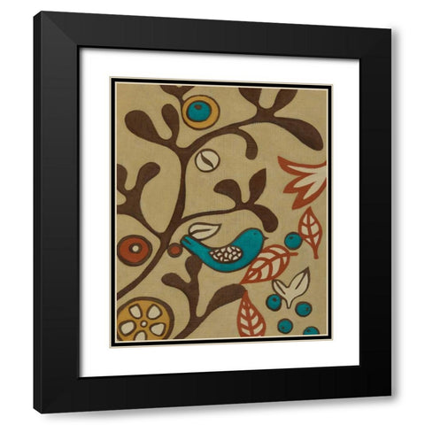 Kookaburra I Black Modern Wood Framed Art Print with Double Matting by Zarris, Chariklia