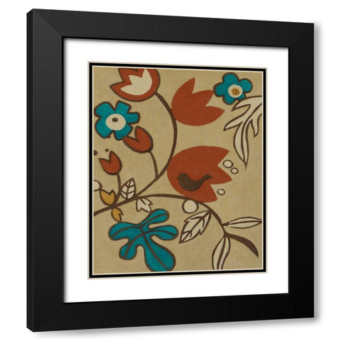 Kookaburra III Black Modern Wood Framed Art Print with Double Matting by Zarris, Chariklia