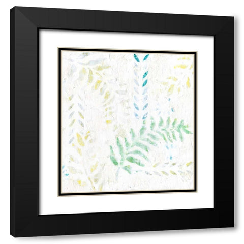 Fresco I Black Modern Wood Framed Art Print with Double Matting by Fagalde, Jarman