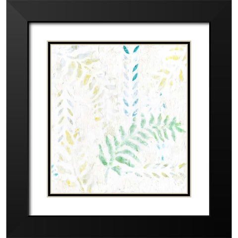 Fresco I Black Modern Wood Framed Art Print with Double Matting by Fagalde, Jarman