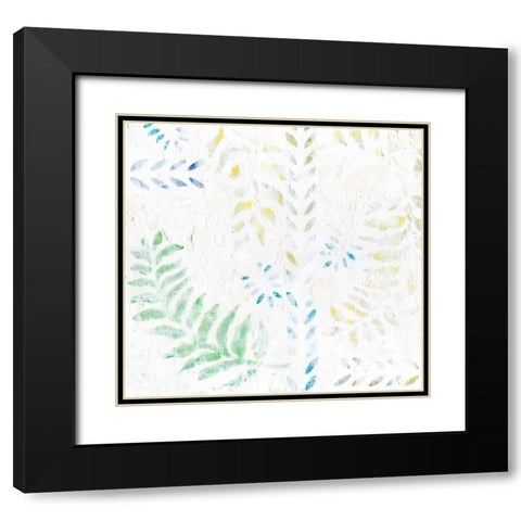 Fresco II Black Modern Wood Framed Art Print with Double Matting by Fagalde, Jarman