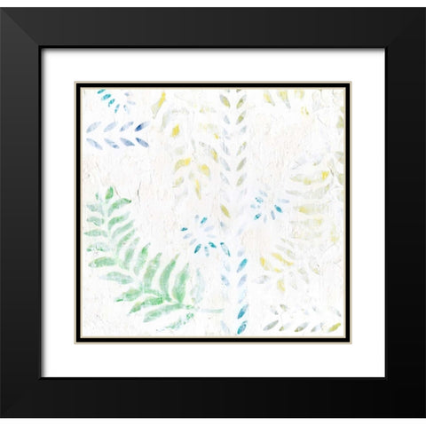 Fresco II Black Modern Wood Framed Art Print with Double Matting by Fagalde, Jarman