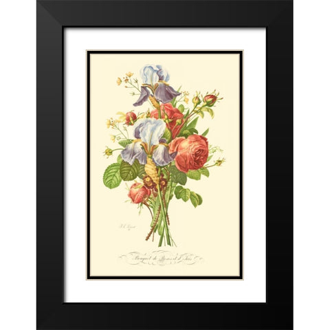 Plentiful Bouquet I Black Modern Wood Framed Art Print with Double Matting by Prevost, T.L.