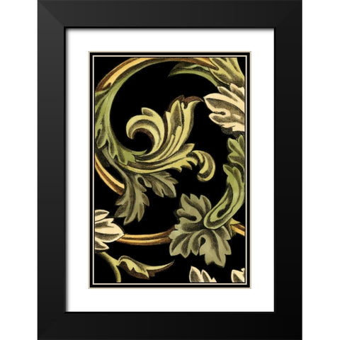 Classical Frieze II Black Modern Wood Framed Art Print with Double Matting by Harper, Ethan