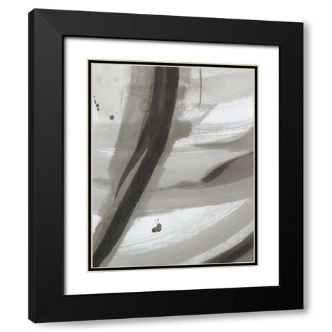 Ink Abstract IV Black Modern Wood Framed Art Print with Double Matting by Harper, Ethan