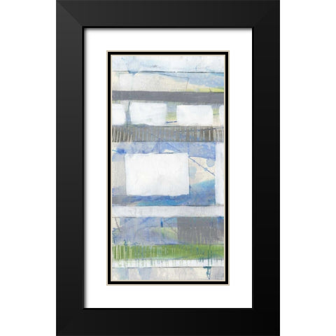 Fluid Neutrals I Black Modern Wood Framed Art Print with Double Matting by Goldberger, Jennifer