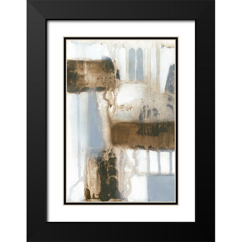 Modular Layout I Black Modern Wood Framed Art Print with Double Matting by Goldberger, Jennifer