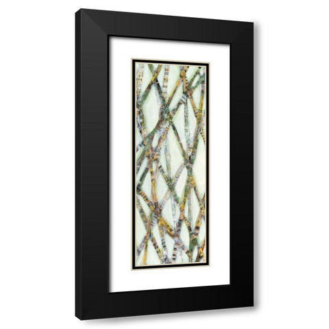 Lemongrass III Black Modern Wood Framed Art Print with Double Matting by Fagalde, Jarman