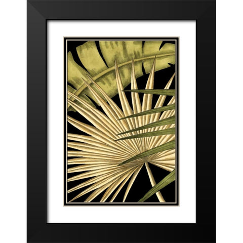 Rustic Tropical Leaves I Black Modern Wood Framed Art Print with Double Matting by Harper, Ethan