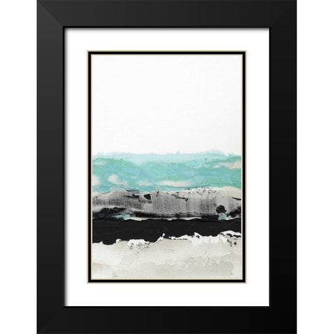 Permafrost II Black Modern Wood Framed Art Print with Double Matting by Ludwig, Alicia