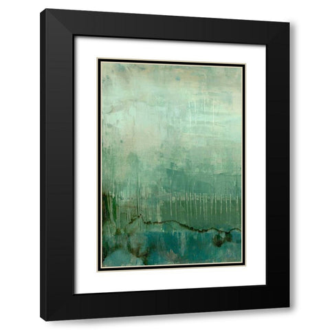 Emerald Sky I Black Modern Wood Framed Art Print with Double Matting by Goldberger, Jennifer