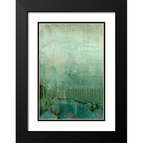 Emerald Sky I Black Modern Wood Framed Art Print with Double Matting by Goldberger, Jennifer