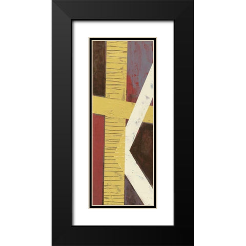 Parallelogram I Black Modern Wood Framed Art Print with Double Matting by Goldberger, Jennifer