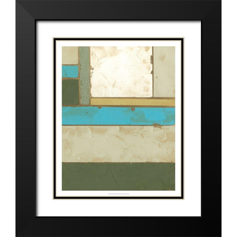 Weathered Paneling II Black Modern Wood Framed Art Print with Double Matting by Goldberger, Jennifer